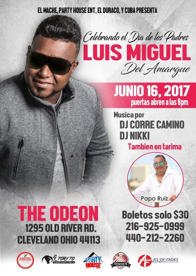 Event - Luis Miguel Del Amargue En Vivo - Cleveland, Ohio - June 16, 2017 | concert tickets