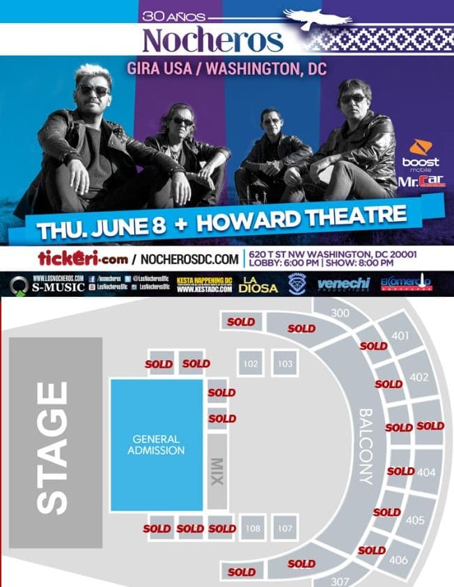 Event - Nocheros en Washington DC - Washington, District Of Columbia - June 8, 2017 | concert tickets