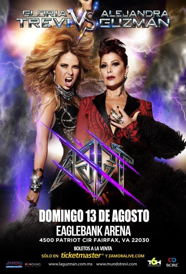 Event - Gloria Trevi vs. Alejandra Guzman en Fairfax VA - Fairfax, Virginia - 13 de agosto de 2017 | concert tickets