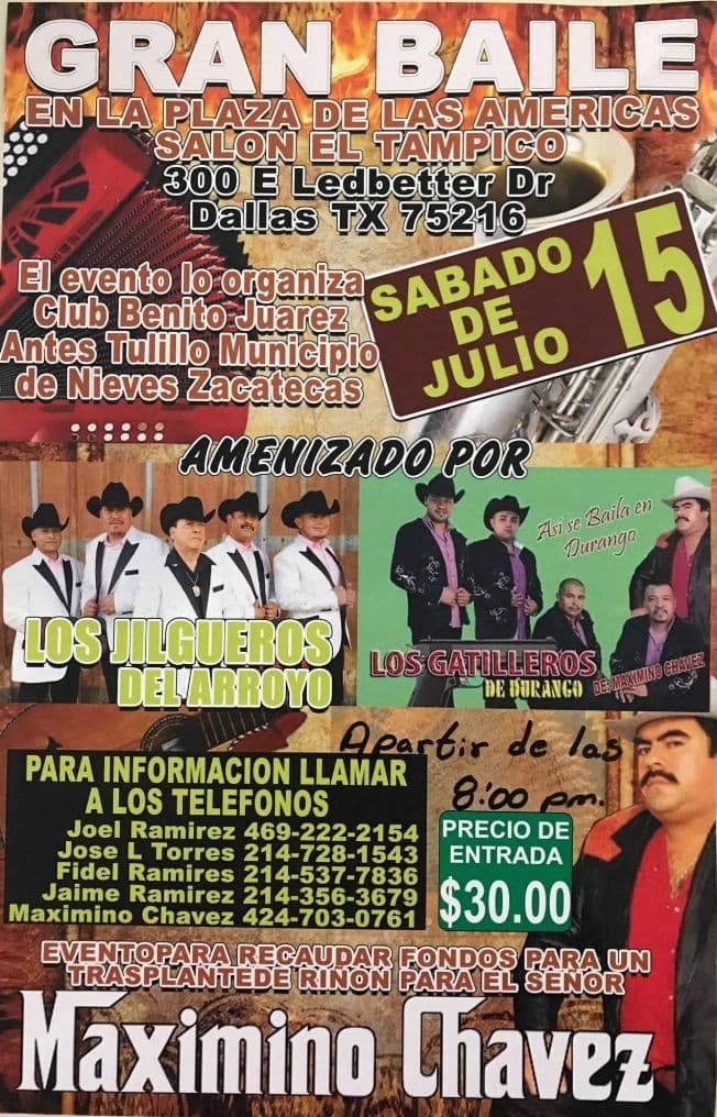 Event - Los Jilgueros del Arroyo,Los Gaiteros de Durango en Dallas,TX - Dallas, Texas - July 15, 2017 | concert tickets