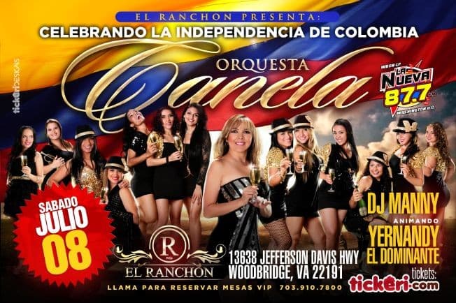 Event - Orquesta Canela de Colombia en Woodbridge,VA - Woodbridge, Virginia - 8 de julio de 2017 | concert tickets