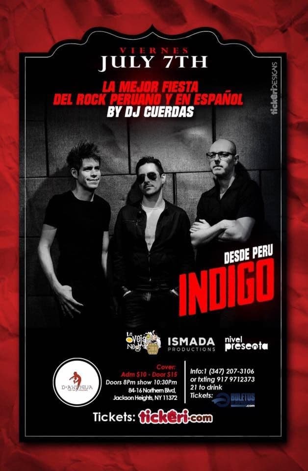 Event - Indigo at D'antigua - jackson heights, New York - July 7, 2017 | concert tickets