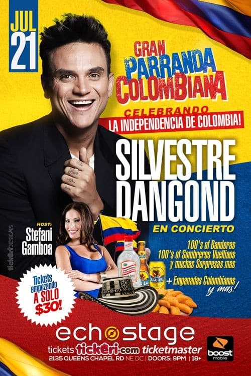 Event - Silvestre Dangond TICKETS AUN DISPONIBLES EN LA PUERTA - Washington, District Of Columbia - July 21, 2017 | concert tickets