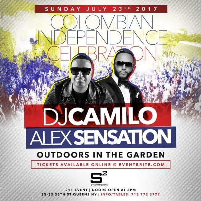 Event - Colombian Independence Celebration DJ Camilo & Alex Sensation Live At Studio Square - Astoria, New York - July 23, 2017 | concert tickets