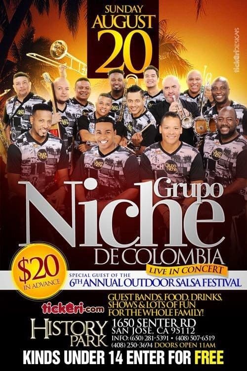Event - Grupo Niche en Concierto - San Jose, California - 20 de agosto de 2017 | concert tickets