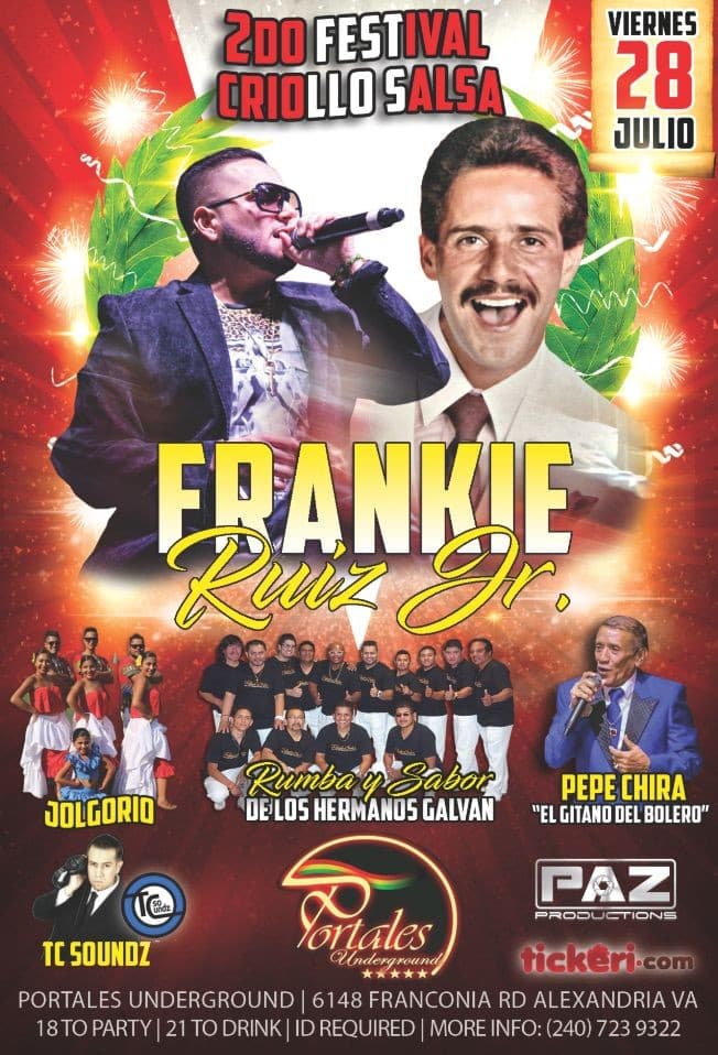 Event - 2DO FESTIVAL CRIOLLO SALSA - Alexandria, Virginia - July 28, 2017 | concert tickets