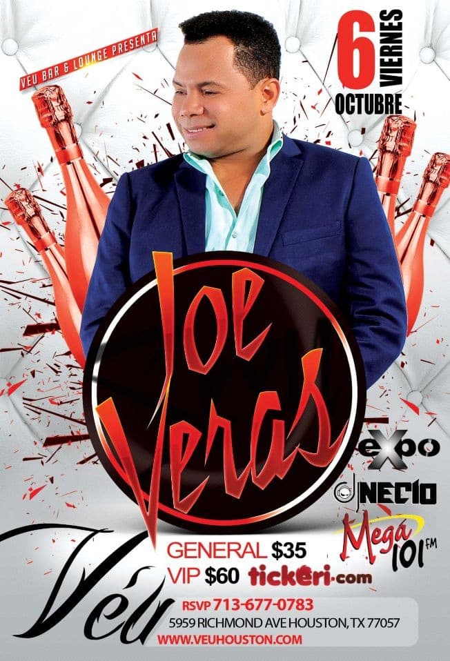 Event - Joe Veras - Houston, Texas - October 6, 2017 | concert tickets