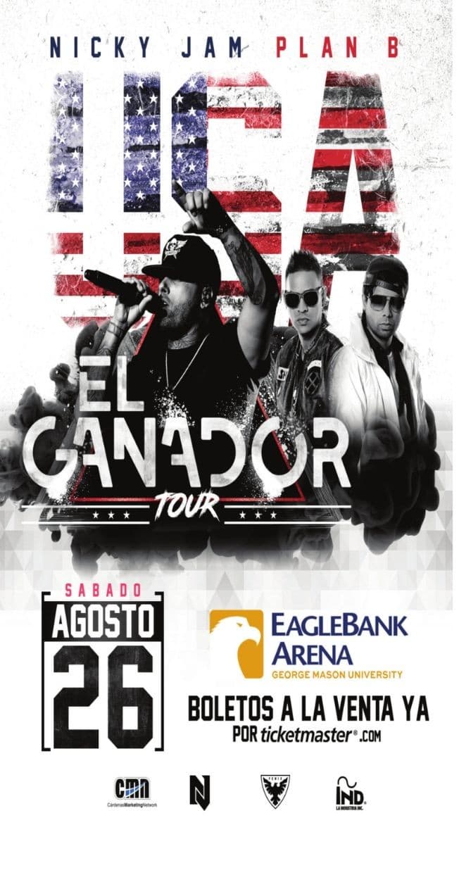 Event - Nicky Jam y Plan B en el DMV - Fairfax, Virginia - August 26, 2017 | concert tickets