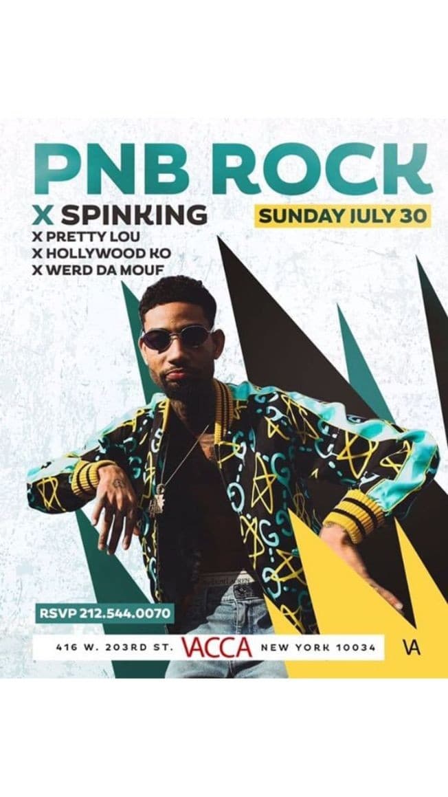 Event - PNB Rock Live at Vacca Lounge - New York, New York - 30 de julio de 2017 | concert tickets