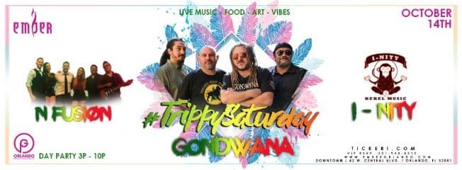Event - Gondwana Live "Trippy Saturday Reggae Day-Fest Vol 3"-POSTPONED - Orlando, Florida - October 14, 2017 | concert tickets