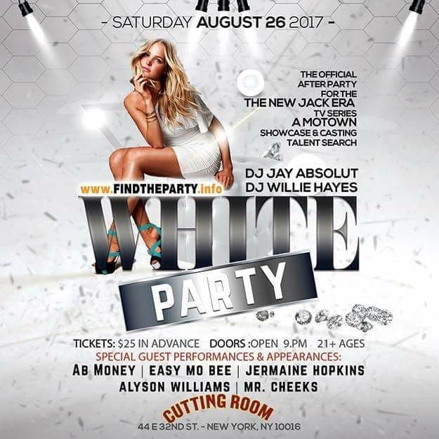 Event - All White Party Mr. Cheeks Live At Cutting Room - New York, New York - August 26, 2017 | concert tickets