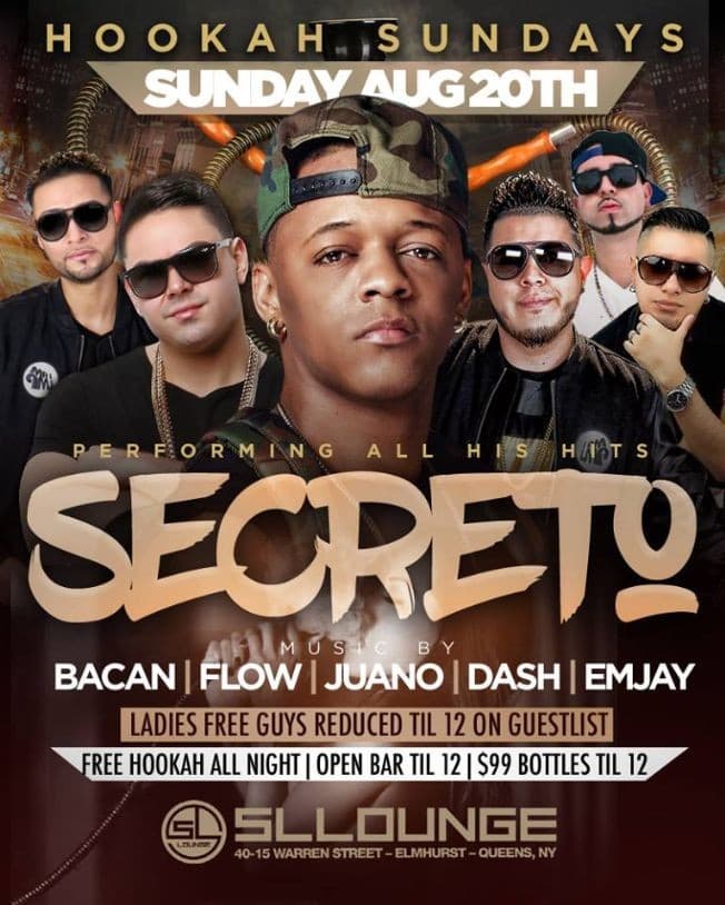 Event - Secreto El Famoso Biberon Live At SL Lounge - Queens, New York - August 20, 2017 | concert tickets