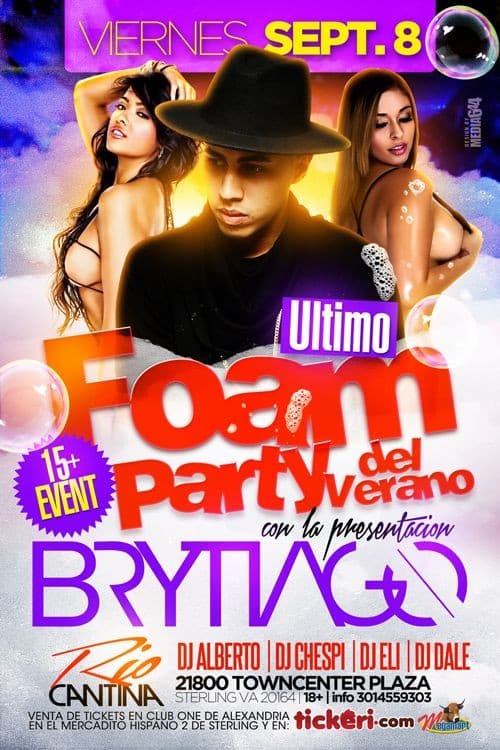 Event - Brytiago Concert + Foam Party en Sterling,VA - Sterling, Virginia - 8 de septiembre de 2017 | concert tickets