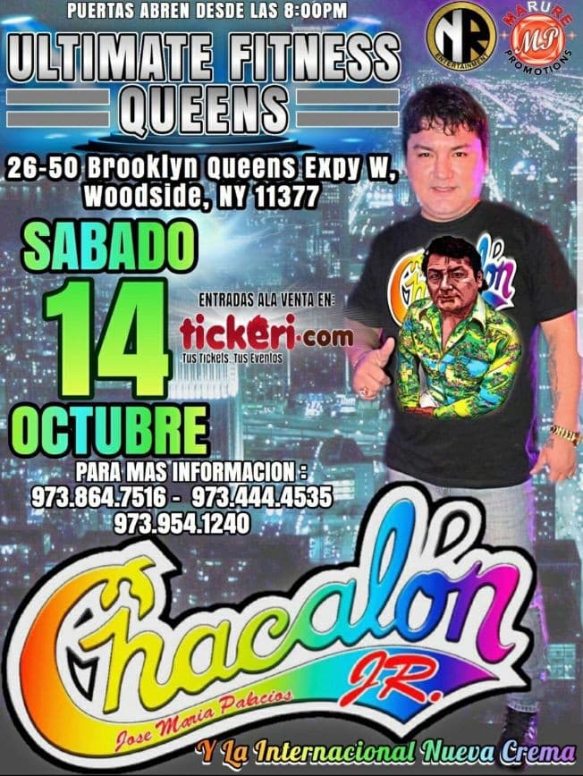 Event - Chacalon Jr. en NEW YORK - Queens, New York - October 14, 2017 | concert tickets