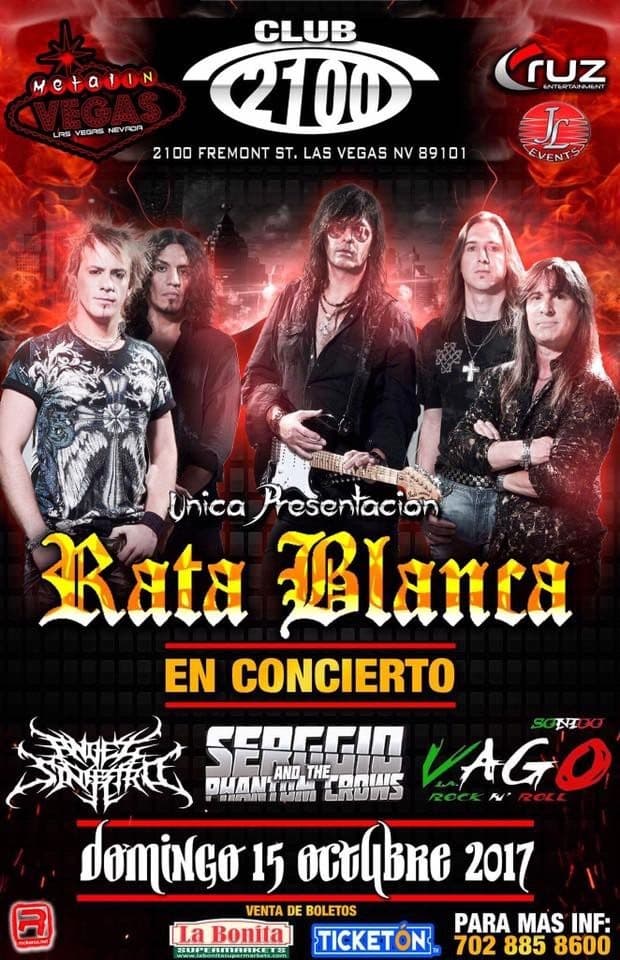 Event - Rata Blanca en Las Vegas CANCEED - Las Vegas, Nevada - October 15, 2017 | concert tickets