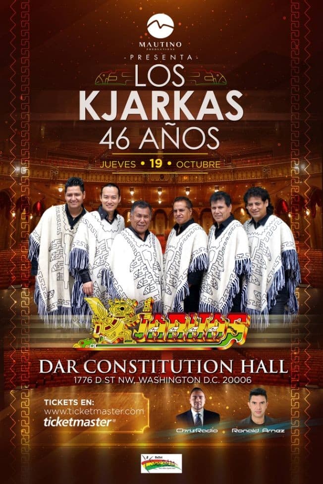 Event - LOS KJARKAS EN DC - Washington, District Of Columbia - October 19, 2017 | concert tickets