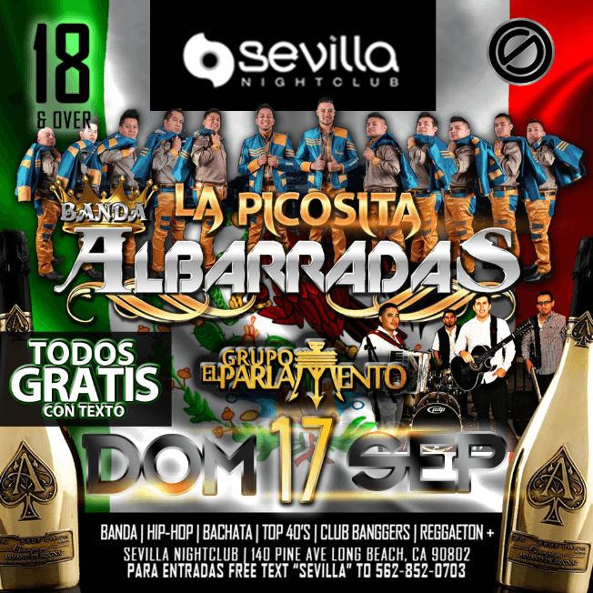 Event - DOMINGOS DE BANDA CON LA PICOSITA & GRUPO EL PARLAMENTO - Long Beach, California - September 17, 2017 | concert tickets