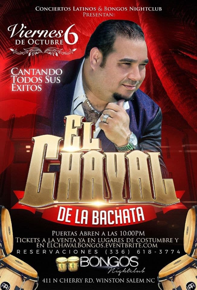 Event - El Chaval en Concierto - Winston-Salem, North Carolina - October 6, 2017 | concert tickets