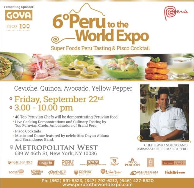 Event - 6to Peru to the World Expo 2017 NYC - New York, New York - September 22, 2017 | concert tickets