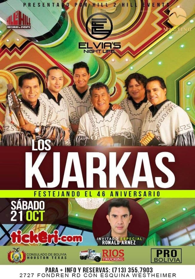 Event - Los Kjarkas-Houston - Houston, Texas - October 21, 2017 | concert tickets