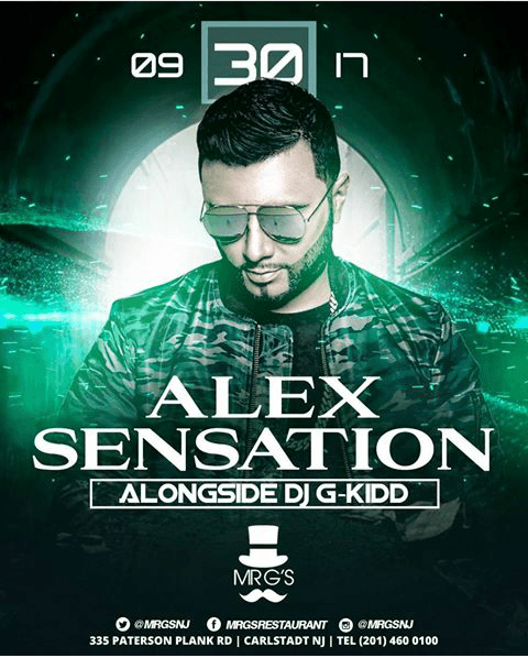 Event - Growing & Sexy Saturdays Special Edition Alex Sensation Live At Mr.Gs - Carlstadt, New Jersey - September 30, 2017 | concert tickets