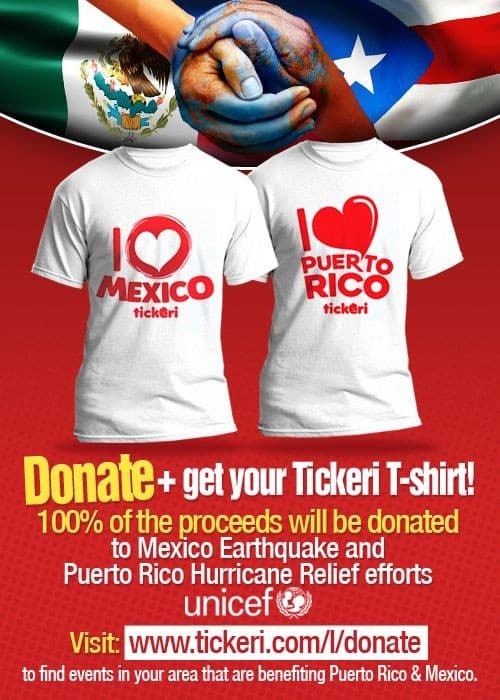 Event - Puerto Rico Hurricane & Mexico Earthquake Donation - Alexandria, Virginia - October 14, 2017 | concert tickets