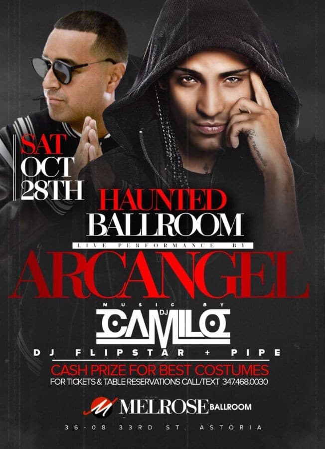 Event - Haunted Ballroom Arcangel Live With DJ Camilo At Melrose Ballroom - New York, New York - October 28, 2017 | concert tickets