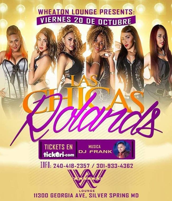 Event - LAS CHICAS ROLANDS EN VIVO EN WHEATON LOUNGE VIERNES 20 DE OCT - Silver Spring, Maryland - October 20, 2017 | concert tickets