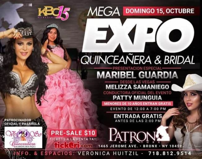 Event - KBC 15 Magazine NY Maribel Guardia - Bronx, New York - October 15, 2017 | concert tickets
