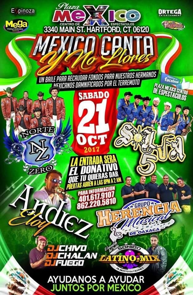 Event - Mexico Canta y No Llores en Hartford CT - Hartford, Connecticut - October 21, 2017 | concert tickets