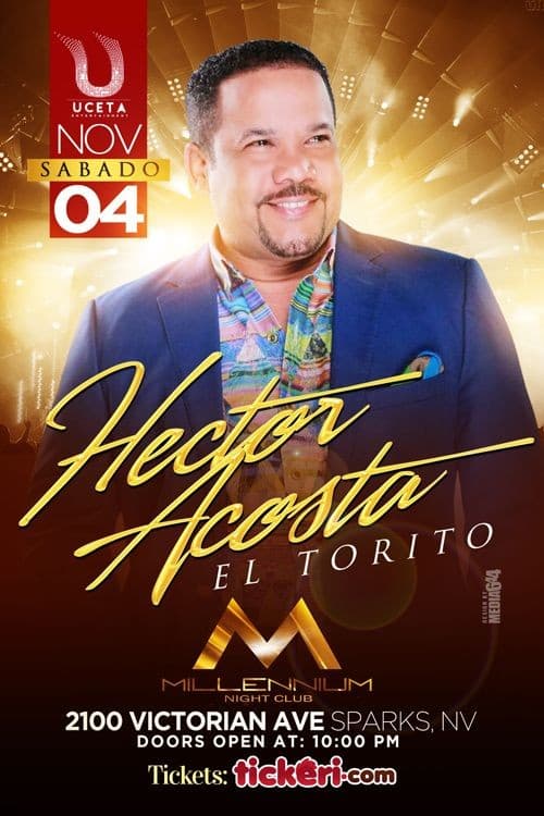 Event - Hector Acosta en Reno NV - Sparks, Nevada - November 4, 2017 | concert tickets