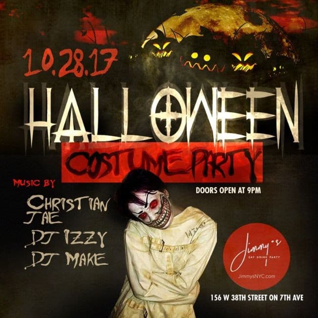 Event - Halloween Costume Party At Jimmys Midtown - New York, New York - October 28, 2017 | concert tickets