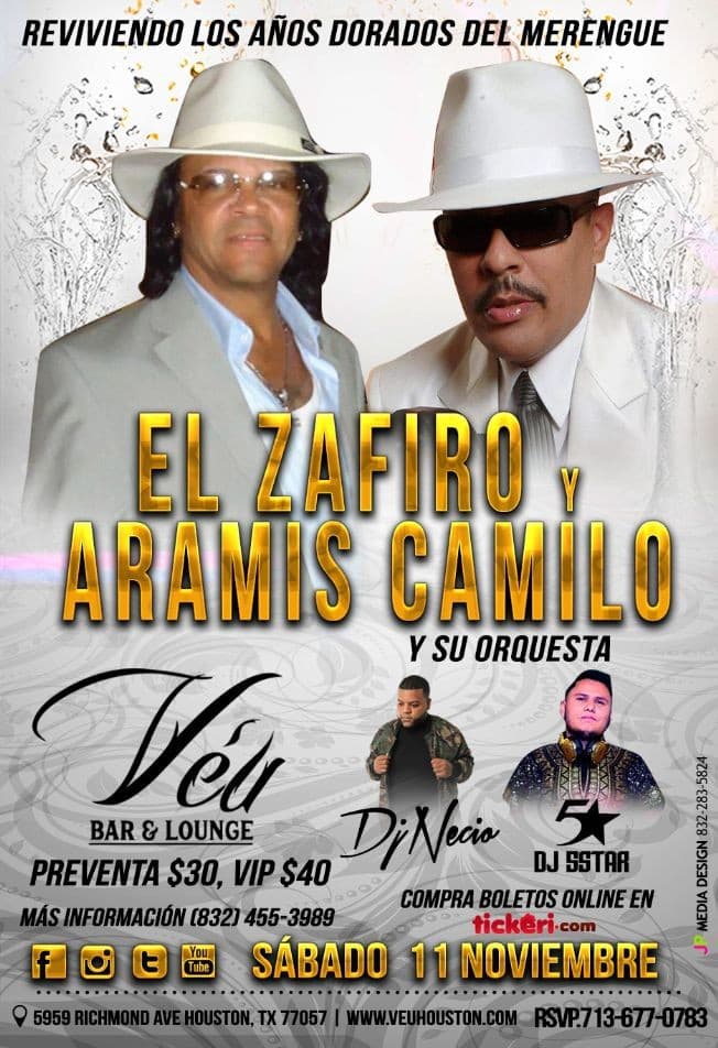 Event - El Zafiro y Aramis Camilo en Houston,TX - Houston, Texas - November 11, 2017 | concert tickets