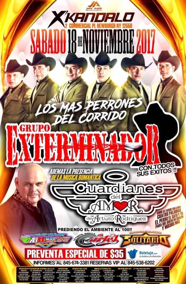 Event - Grupo Exterminador & Guardianes del Amor en Newburgh,NY - Newburgh, New York - November 18, 2017 | concert tickets