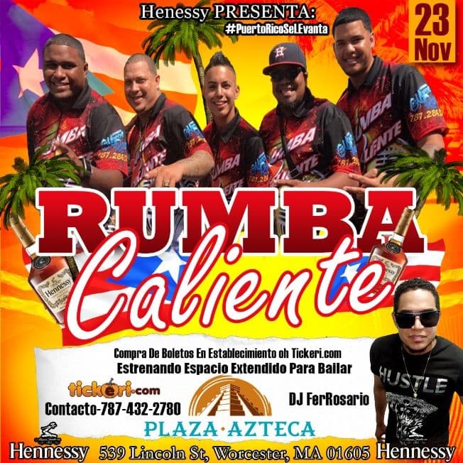 Event - Rumba Caliente - Worcester, Massachusetts - November 23, 2017 | concert tickets