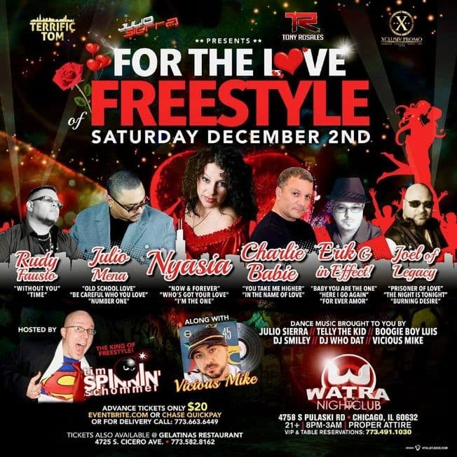 Event - FOR THE LOVE OF FREESTYLE ! - Chicago, Illinois - December 2, 2017 | concert tickets