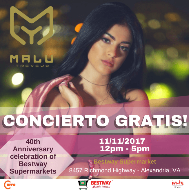 Event - Malu Trevejo en Alexandria,VA - Alexandria, Virginia - November 11, 2017 | concert tickets