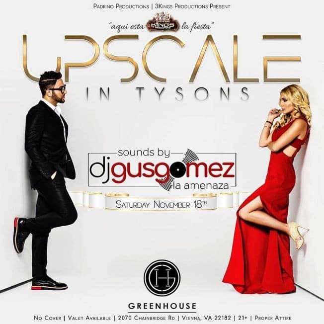 Event - Upscale in Tysons - Vienna, Virginia - 18 de noviembre de 2017 | concert tickets