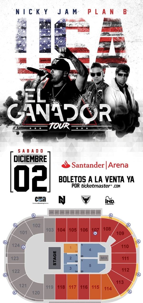 Event - Nicky Jam & Plan B en Reading PA - Reading, Pennsylvania - December 2, 2017 | concert tickets