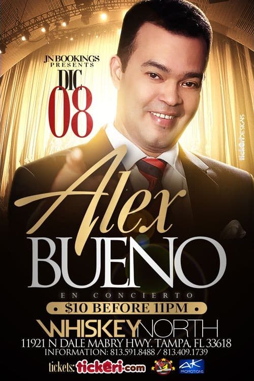 Event - Alex Bueno en Tampa,FL - Tampa, Florida - December 8, 2017 | concert tickets