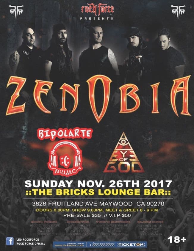 Event - Zenobia en Maywood,CA - Maywood, California - November 26, 2017 | concert tickets