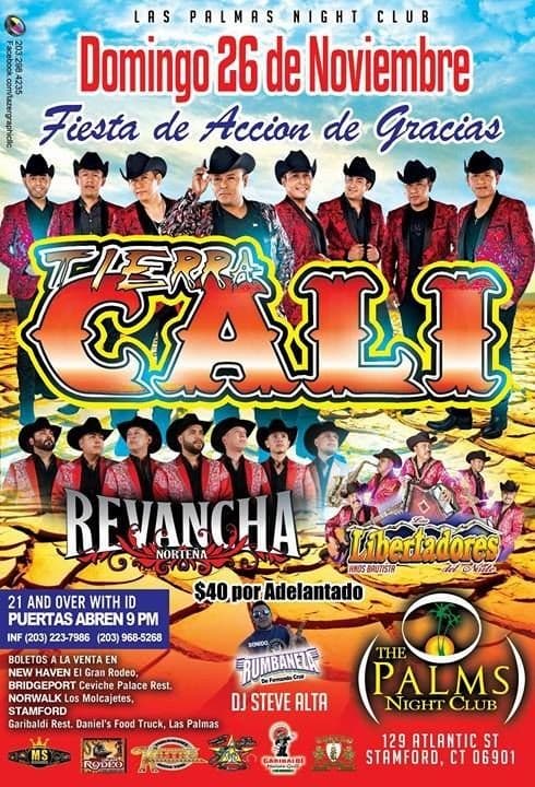 Event - Tierra Cali y Revancha Norteña en Stamford,CT - Stamford, Connecticut - November 26, 2017 | concert tickets