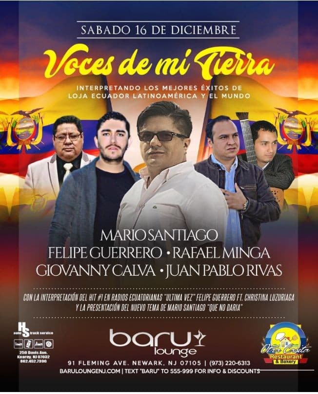 Event - VOCES DE MI TIERRA - Newark, New Jersey - 16 de diciembre de 2017 | concert tickets