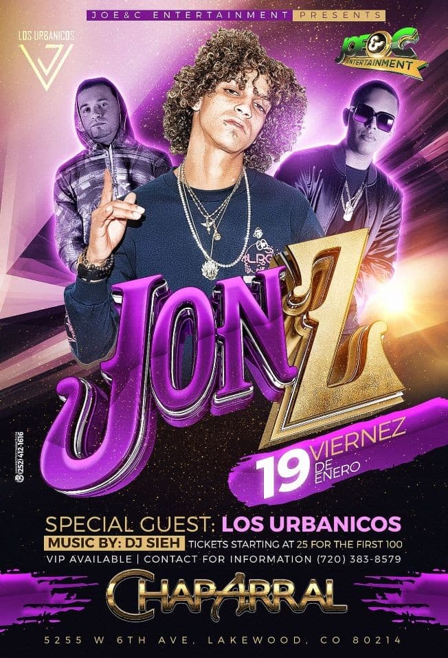 Event - Jon z live - Lakewood, Colorado - 19 de enero de 2018 | concert tickets