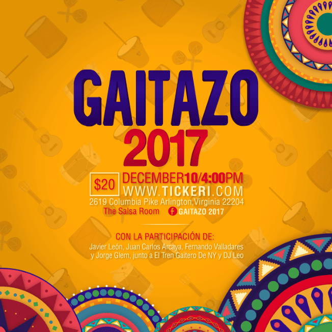 Event - Gaitazo 2017 - Arlington, Virginia - December 10, 2017 | concert tickets