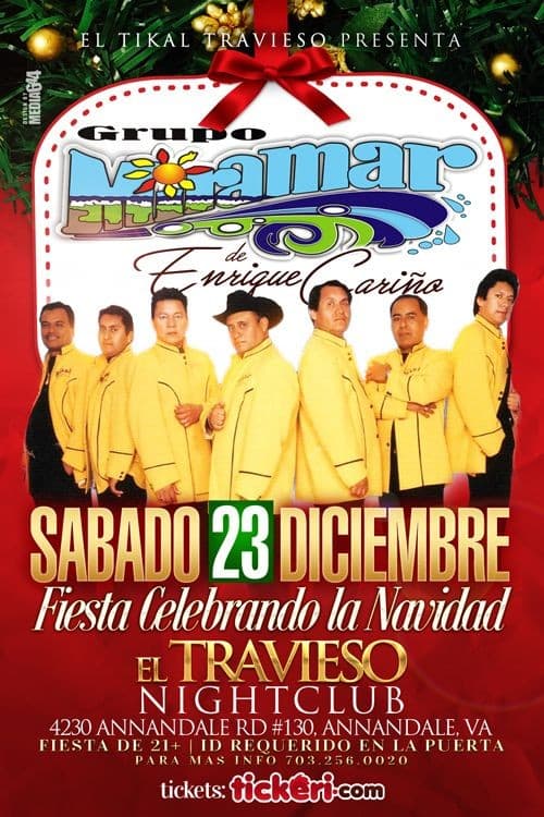 Event - Grupo Miramar de Enrique Cariño en Annandale,VA - Annandale, Virginia - December 23, 2017 | concert tickets