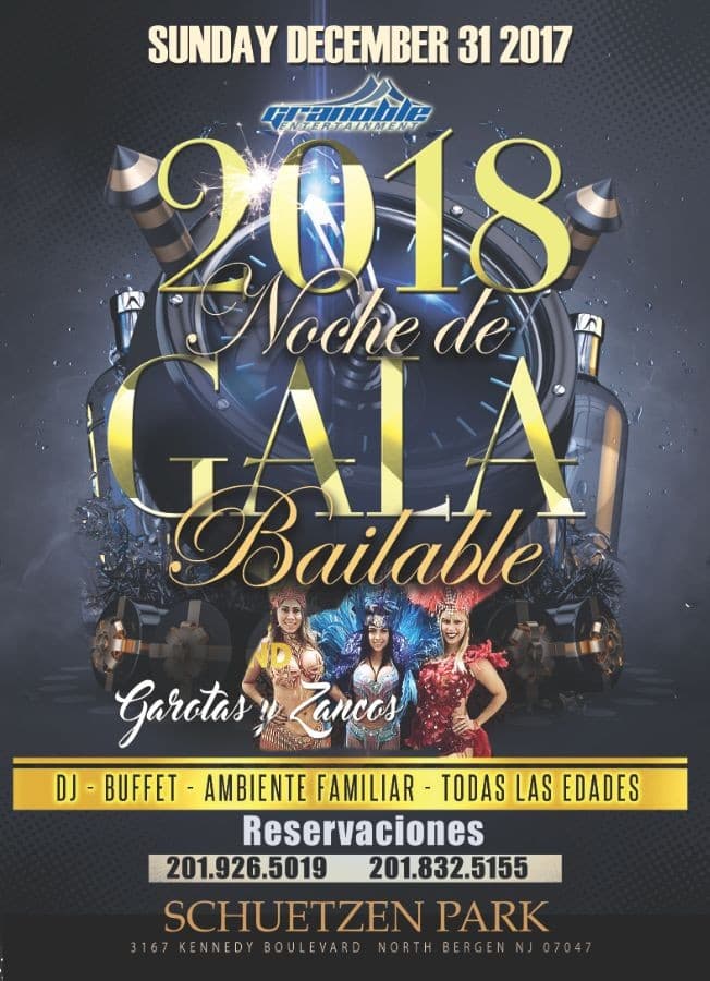 Event - Gran Cena De Gala " Bailable" celebrando el Año Nuevo en North Bergen,NJ - North Bergen, New Jersey - 31 de diciembre de 2017 | concert tickets
