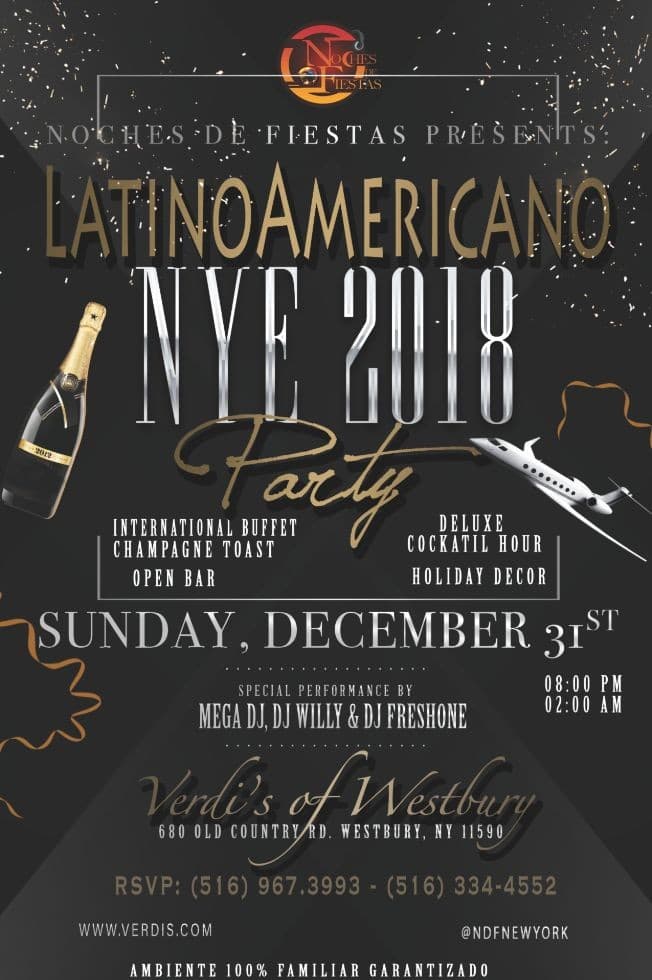 Event - NEW YEAR EVE LATINOAMERICANO PARTY IN LONG ISLAND - Westbury, New York - 31 de diciembre de 2017 | concert tickets