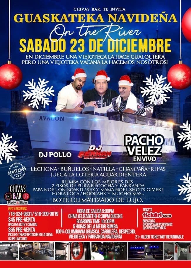 Event - GUASKA-TEKA NAVIDEÑA ON THE RIVER! - Staten island, New York - December 23, 2017 | concert tickets