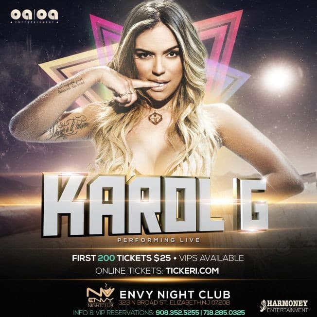 Event - Karol G | New Jersey - Elizabeth, New Jersey - January 19, 2018 | concert tickets